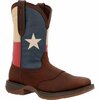 Durango Rebel by Texas Flag Western Boot, DARK BROWN/TEXAS FLAG, 2E, Size 9.5 DB4446